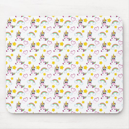 Unicorn pattern マウスパッド (正面)