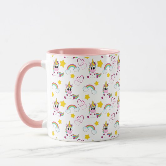 Unicorn pattern マグカップ (左)
