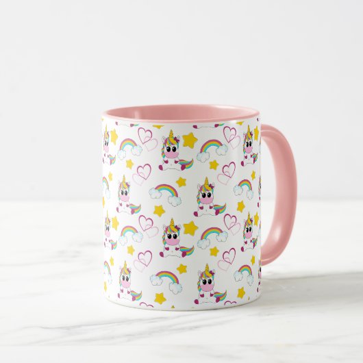 Unicorn pattern マグカップ (正面右)