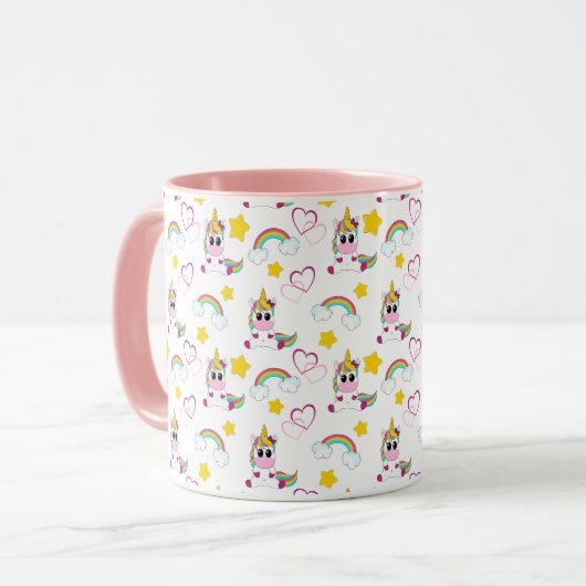 Unicorn pattern マグカップ (正面左)