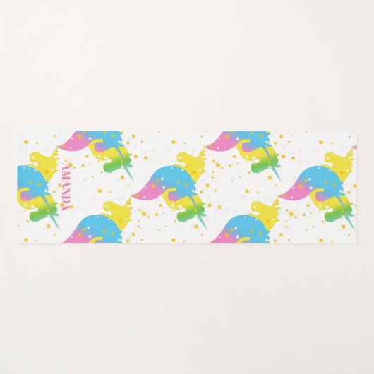 Unicorn Pattern Yoga Matという名前を追加 ヨガマット (正面(横))