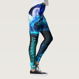 Unicorn Pegasus Dreamer Your Text Yoga Pants レギンス
