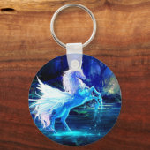 Unicorn Pegasus Keychainあなたの名前を追加 キーホルダー (裏面)
