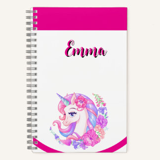unicorn & personalize your name  ノートブック