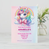 Unicorn Personalized Magical Birthday Invitation   招待状 (スタンド正面)