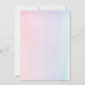 Unicorn Personalized Magical Birthday Invitation   招待状 (裏面)