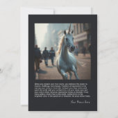 Unicorn Photo Encouragement Cards for creatives サンキューカード (裏面)