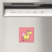 unicorn pink square magnet マグネット (インサイチュ (食洗機))