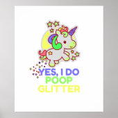 Unicorn Poop Glitter ポスター (正面)