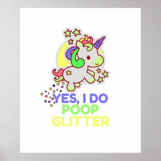 Unicorn Poop Glitter ポスター (正面)