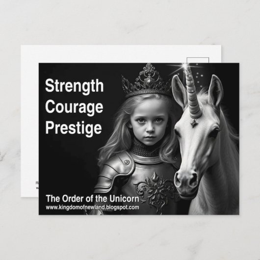 Unicorn Postcard ポストカード (正面/裏面)