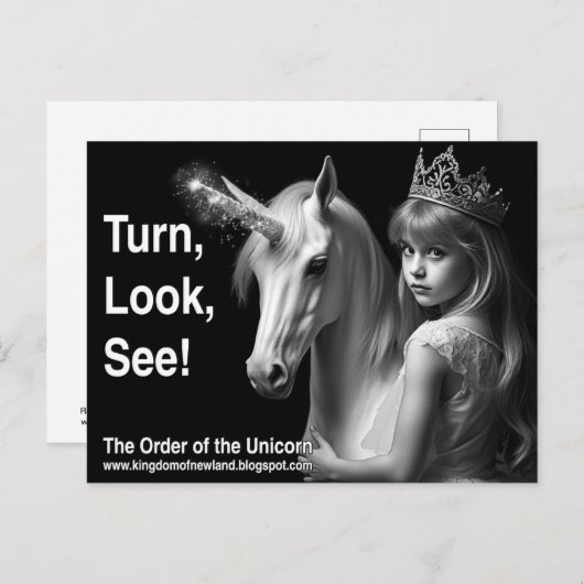 Unicorn Postcard ポストカード (正面/裏面)