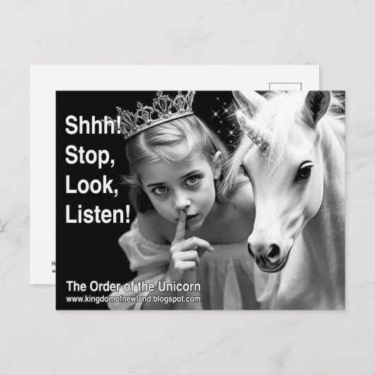 Unicorn Postcard ポストカード (正面/裏面)