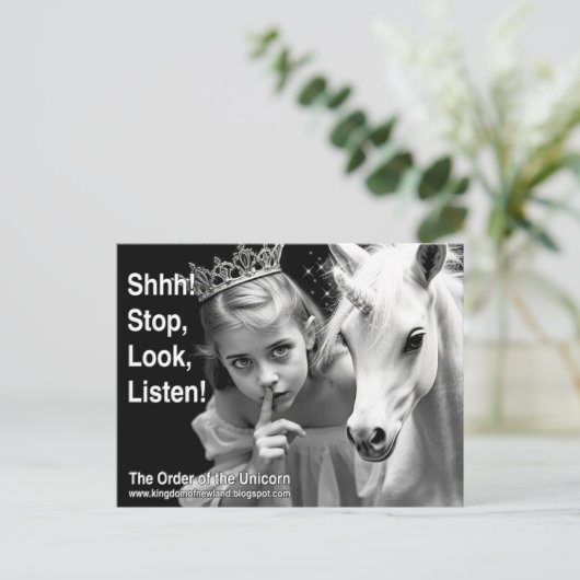 Unicorn Postcard ポストカード (スタンド正面)