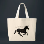 Unicorn Power Fake Math Formula Funny ラージトートバッグ<br><div class="desc">Feel the power of the Unicorn. Instead of a horsepower (hp) engine your engine is fueled by unicorn sprinkles.</div>