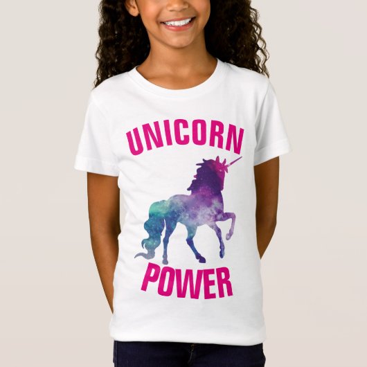 UNICORN POWER Kids Girls T-shirts Tシャツ (正面)