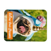 Unicorn Pug マグネット (横)