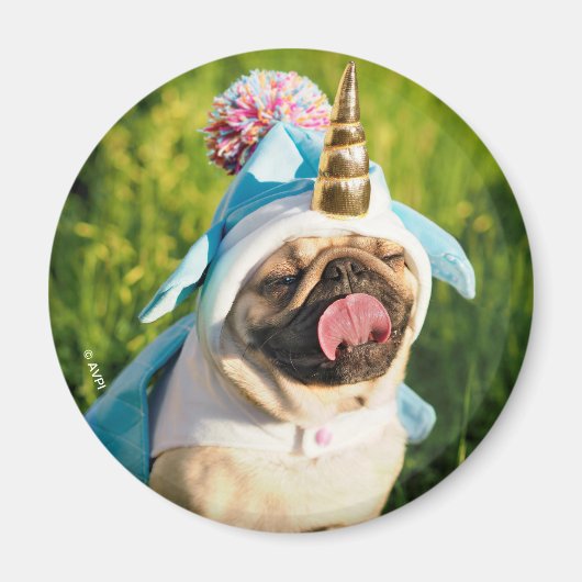 Unicorn Pug マグネット (正面)