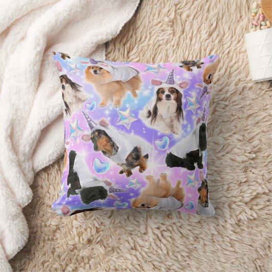 Unicorn Puppies クッション (ブランケット)