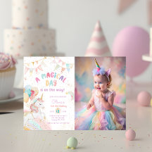 Unicorn Rainbow 1st Birthdayパーティー写真