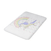 Unicorn, Rainbow Bathroom Bath Mat バスマット (アングル)