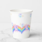 Unicorn Rainbow Birthday Invitation Paper cup 紙コップ (裏面)