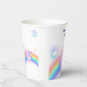Unicorn Rainbow Birthday Invitation Paper cup 紙コップ (右)