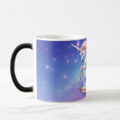 Unicorn Rainbow Castle Mug – Happy Thoughts Gift モーフィングマグカップ (左)