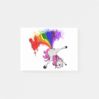 unicorn rainbow fart ポストイット