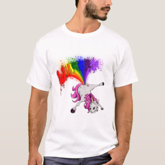 unicorn rainbow fart tシャツ
