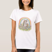 Unicorn rainbow flower tシャツ (正面)
