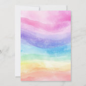 Unicorn Rainbow Magical Day Birthday Invitation 招待状 (裏面)