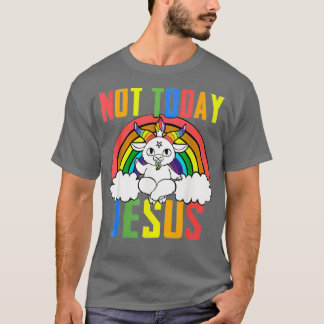 Unicorn Rainbow Not Today Jesus おもしろい gives Tシャツ