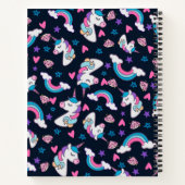 Unicorn Rainbow Primary Composition Notebook ノートブック (裏面)