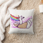 Unicorn Rainbow Riding Ice Cream Cone クッション (ブランケット)
