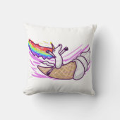 Unicorn Rainbow Riding Ice Cream Cone クッション (正面)