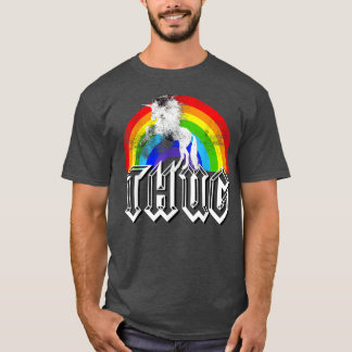 Unicorn Rainbow Thug , Funny distressed Gift Tシャツ