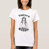 Unicorn Reader Basic Women's Tee – ブラックロゴ Tシャツ (正面)