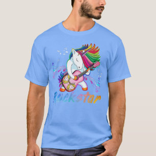Unicorn RockスターGuitar Rockin音楽歌手Tee11 Tシャツ