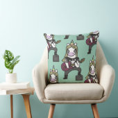 Unicorn Rock Star Throw Pillow クッション (椅子)