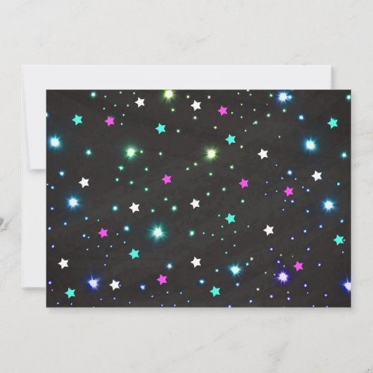 Unicorn Roller Skating Birthday Party Invitation 招待状 (裏面)