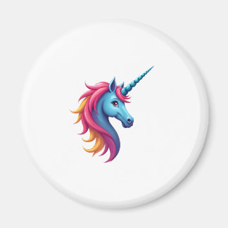 Unicorn Santa Hat Christmas T-Shirt (4) マグネット