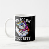 Unicorn Security - Manly Muscular Unicorn Lovers  コーヒーマグカップ (左)