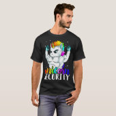 Unicorn Security Squad Muscle Tee Funny Dad Brothe Tシャツ (正面フル)