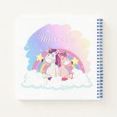 Unicorn Sketchbookノートブック ノートブック (裏面)