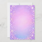 Unicorn Sparkle 6th Birthday  Girl Invitation 招待状 (裏面)