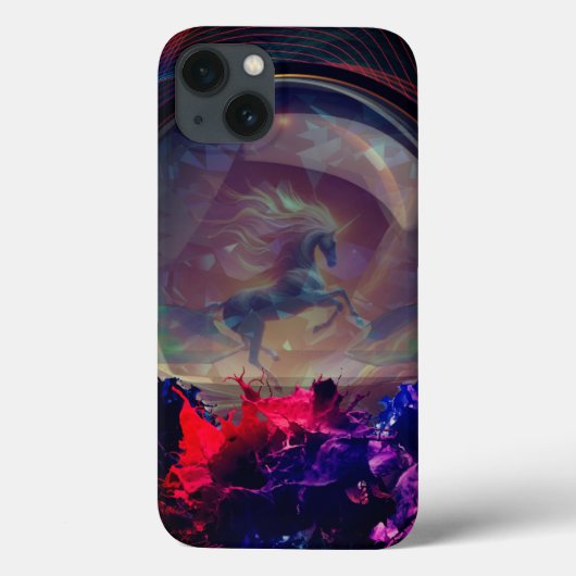 Unicorn Splash iPhone 13ケース Case-Mate iPhoneケース (裏面)