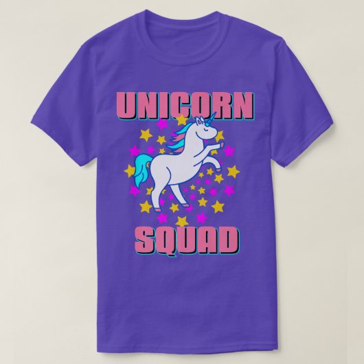 Unicorn Squad Awesome Dazzling  Present Gift  Tシャツ (デザイン正面)