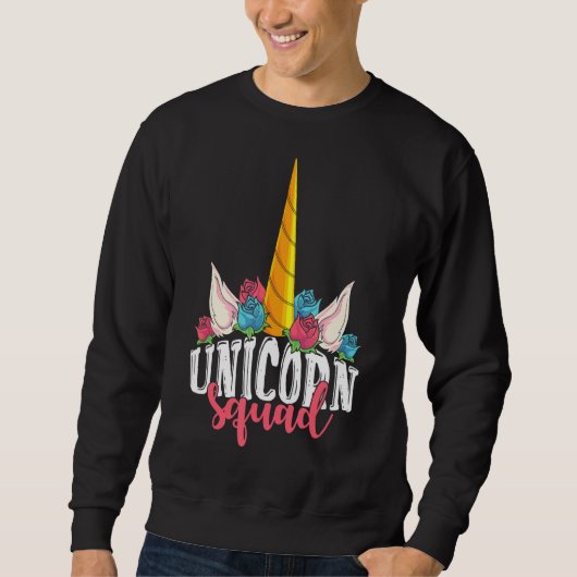 Unicorn Squad Fairytale魔法の神話の生き物 スウェットシャツ (正面)