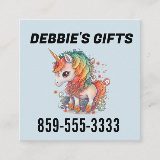 UNICORN SQUARE BUSINESS CARDS スクエア名刺 (正面)